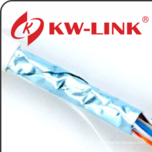Заводская цена 24AWG Медный кабель CAT6e с плетеной оплеткой